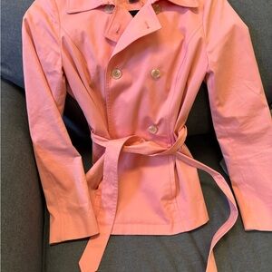 Brooks Brothers Double breasted Peach Trench Coat size 2